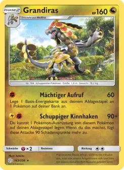 Pokémon-Karte Grandiras 163/236