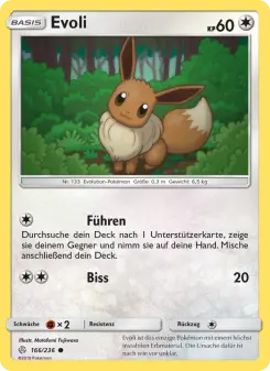 Pokémon-Karte Evoli 166/236