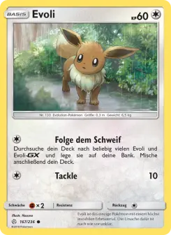 Pokémon-Karte Evoli 167/236