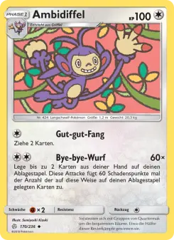 Pokémon-Karte Ambidiffel 170/236