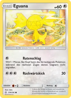 Pokémon-Karte Eguana 179/236