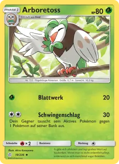 Pokémon-Karte Arboretoss 019/236