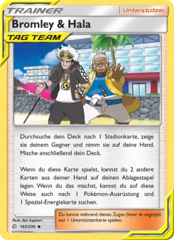 Pokémon-Karte Bromley & Hala 193/236