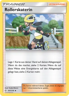 Pokémon-Karte Rollerskaterin 203/236