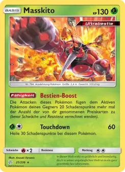 Pokémon-Karte Masskito 021/236