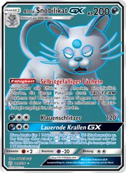 Pokémon-Karte Alola-Snobilikat GX 219/236