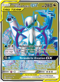 Pokémon-Karte Arceus & Dialga & Palkia GX 220/236