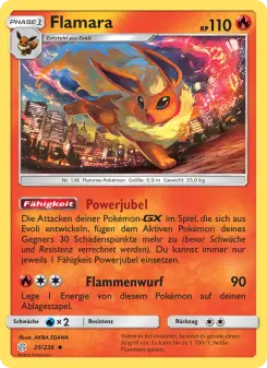 Pokémon-Karte Flamara 025/236