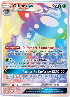 Pokémon-Karte Giflor GX 250/236