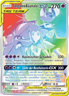 Pokémon-Karte Solgaleo & Lunala GX 254/236