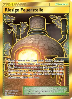 Pokémon-Karte Riesige Feuerstelle 263/236