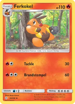 Pokémon-Karte Ferkokel 032/236