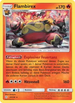 Pokémon-Karte Flambirex 033/236