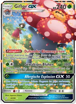 Pokémon-Karte Giflor GX 004/236