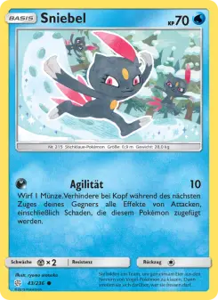 Pokémon-Karte Sniebel 043/236