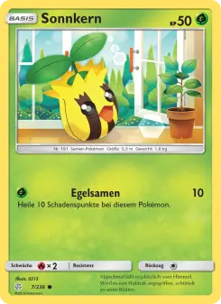 Pokémon-Karte Sonnkern 007/236