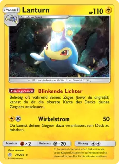 Pokémon-Karte Lanturn 072/236