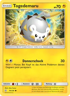 Pokémon-Karte Togedemaru 074/236