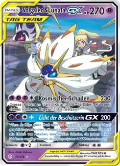 Pokémon-Karte Solgaleo & Lunala GX 075/236