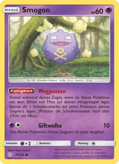 Pokémon-Karte Smogon 076/236