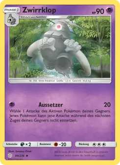 Pokémon-Karte Zwirrklop 084/236