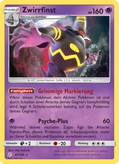 Pokémon-Karte Zwirrfinst 085/236