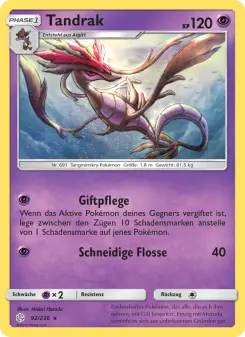 Pokémon-Karte Tandrak 092/236