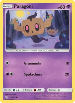 Pokémon-Karte Paragoni 093/236