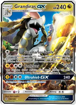 Pokémon-Karte Grandiras GX 100/145