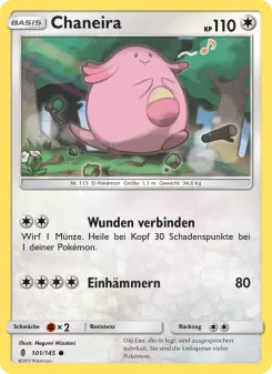 Pokémon-Karte Chaneira 101/145