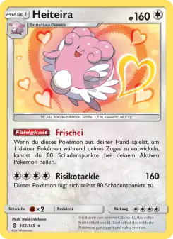 Pokémon-Karte Heiteira 102/145