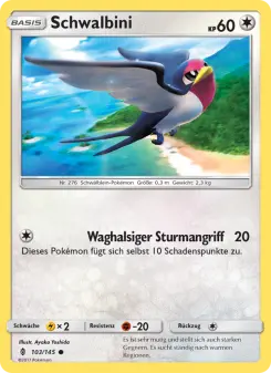 Pokémon-Karte Schwalbini 103/145
