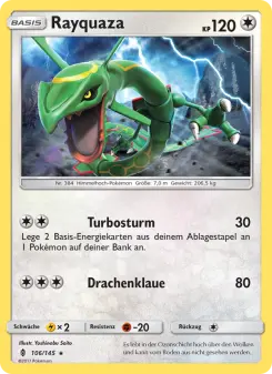 Pokémon-Karte Rayquaza 106/145