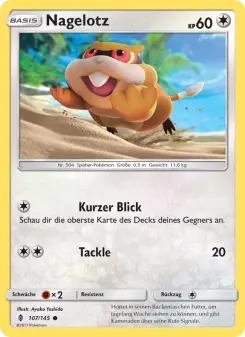Pokémon-Karte Nagelotz 107/145