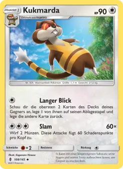 Pokémon-Karte Kukmarda 108/145