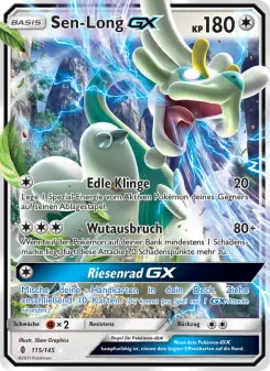 Pokémon-Karte Sen-Long GX 115/145