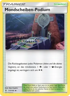 Pokémon-Karte Mondscheiben-Podium 117/145