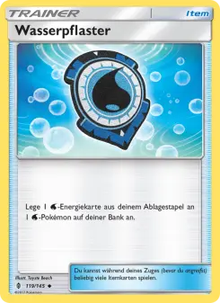 Pokémon-Karte Wasserpflaster 119/145