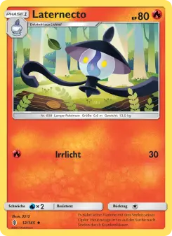 Pokémon-Karte Laternecto 012/145