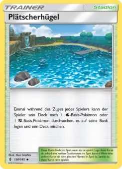 Pokémon-Karte Plätscherhügel 120/145
