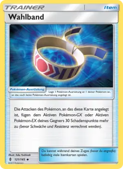 Pokémon-Karte Wahlband 121/145