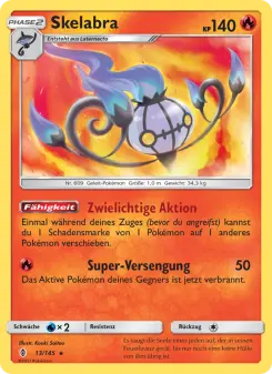 Pokémon-Karte Skelabra 013/145
