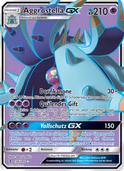 Pokémon-Karte Aggrostella GX 136/145