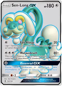 Pokémon-Karte Sen-Long GX 142/145