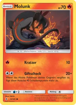 Pokémon-Karte Molunk 015/145