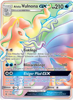 Pokémon-Karte Alola Vulnona GX 150/145