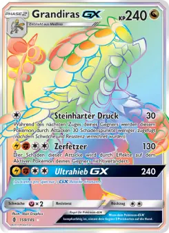 Pokémon-Karte Grandiras GX 159/145