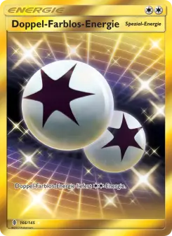 Pokémon-Karte Doppel-Farblos-Energie 166/145