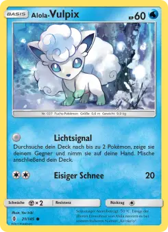 Pokémon-Karte Alola Vulpix 021/145