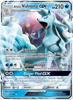 Pokémon-Karte Alola Vulnona GX 022/145